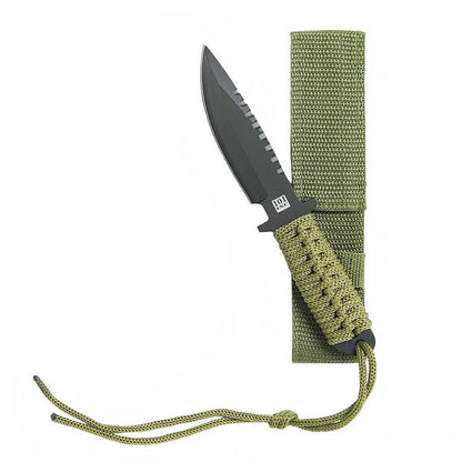 Combat mes met groen handvat, productfoto