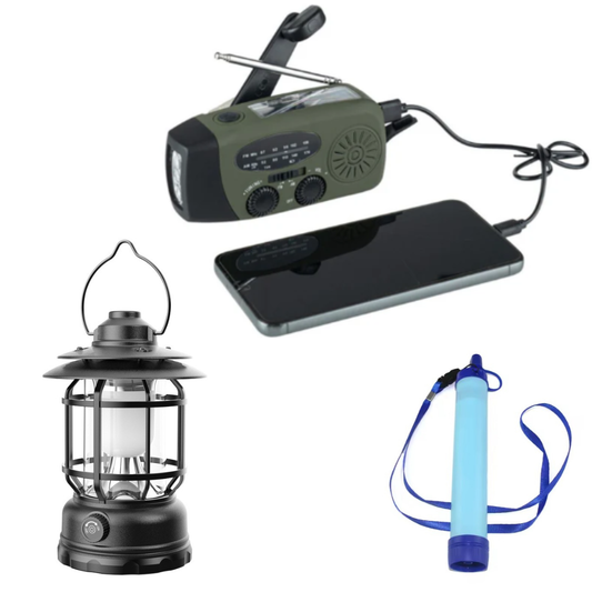 Noodpakket noodradio lamp