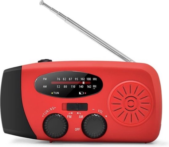 Noodpakket gaskookstel noodradio stroomuitval
